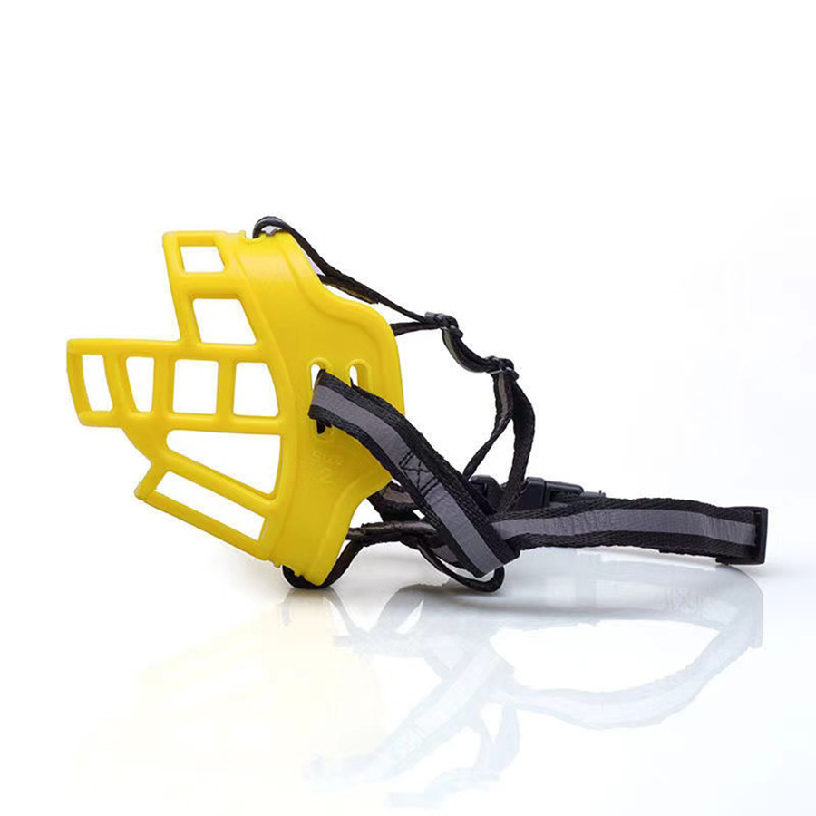 Bozal reflectante para perro: Amarillo