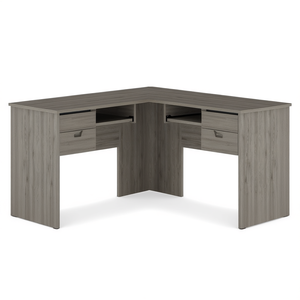 Escritorio de Oficina en Forma de L Raleigh de 60x60 Pulgadas con Cajones y Estante, Diseño Moderno para Uso en Oficina en Casa - Product Image 1