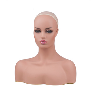 Custom Glam grazioso <span class=keywords><strong>manichino</strong></span> <span class=keywords><strong>testa</strong></span> di bambola busto realistico <span class=keywords><strong>trucco</strong></span> femminile parrucca <span class=keywords><strong>manichino</strong></span> <span class=keywords><strong>testa</strong></span> con spalle <span class=keywords><strong>per</strong></span> parrucca gioielli - Product Image 1