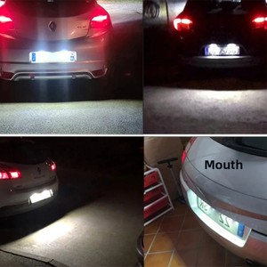 2 Luces LED para Matrícula <span class=keywords><strong>de</strong></span> Renault Clio, Laguna 2, Megane 3, Twingo, Master, Vel Satis, Wind, Trafic, Twizy - Product Image 5