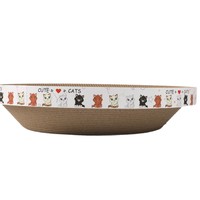 Cama Rascador para Gatos Combinada con Tapete para Afilar Garras y Juguete de Papel, Directo de Fábrica, Duradero, Resistente al Desgaste, Relajante