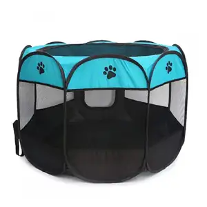 Portable Foldable Large Size Waterproof Animals Rest Sleep Octagonal Comfortable Pet Cage