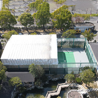 Tente de toit rétractable à prix d'usine pour arènes de football et parkings – Tente extérieure imperméable quatre saisons pour 3 voitures