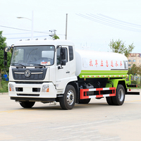 Camion d'arrosage vert Dongfeng Tianjin 18-25 tonnes - Pulvérisation annulaire et lutte contre l'incendie polyvalent