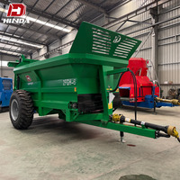 Épandeur d'engrais professionnel monté sur tracteur agricole, machine à fumier organique solide, applicateur de chaux et de compost, outil de distribution