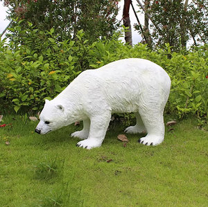 S184 Extra Large Walking Polar <b>Bear</b> Sculpture Outdoor Garden Decoration Big Animal Statue for Park Lawn Art Wildlife Figure - Product Image 3