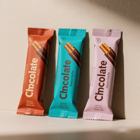 Op maat gemaakte verzegelbare plastic Mylar folie voedselverpakking zak voor chocolade, snacks en energierijke repen