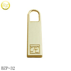 Thương Hiệu Tùy Chỉnh Quần Áo Kim Loại Zip Puller Bạc Mạ Vàng <span class=keywords><strong>Zipper</strong></span> <span class=keywords><strong>Slider</strong></span> Puller Cho Túi Xách - Product Image 1