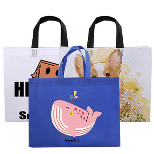 Bolsas de tela no tejida, bolsas de mano personalizadas para compras, impresión personalizada de logotipos y texto, publicidad personalizada. - Product Image 5