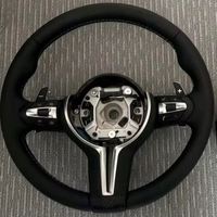 Volant en cuir et fibre de carbone, très demandé, avec surpiqûres colorées pour BMW F10 F15 F30 F32 F20 F80 E90