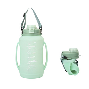 Dành cho người lớn Thể Thao Silicone ráp 2L chai nước có thể gập lại chai không độc hại Silicone có thể gập lại uống chai - Product Image 1