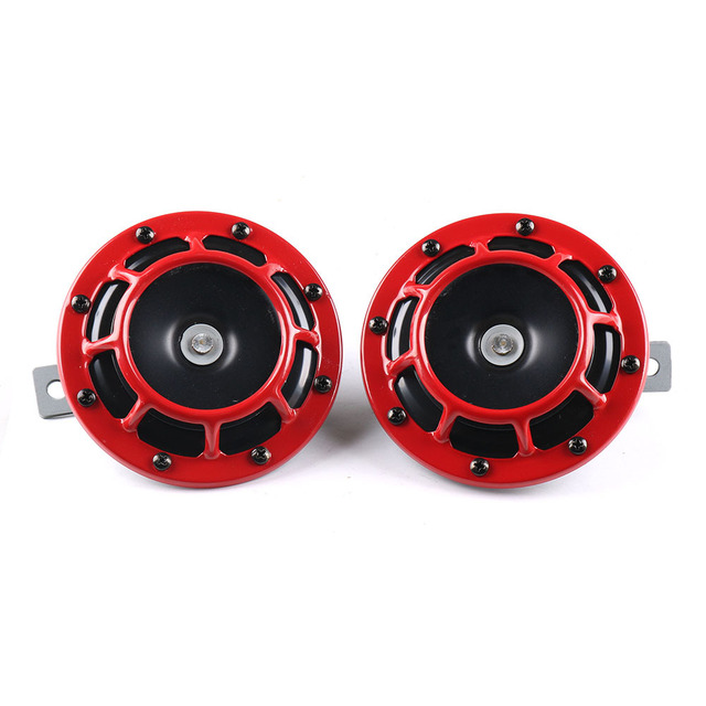Universal Disc Horn Motorcycle Large Caliber Super Loud 12V High and Low Frequency Bowl Horn Electric Horn Car Modification