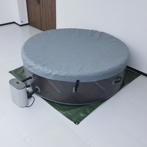 Approvisionnement direct d'usine, bain à remous <span class=keywords><strong>gonflable</strong></span> pour 1 à 6 personnes, <span class=keywords><strong>jacuzzi</strong></span>, spa extérieur avec couverture pour la cour, fête de famille, usage domestique - Product Image 4