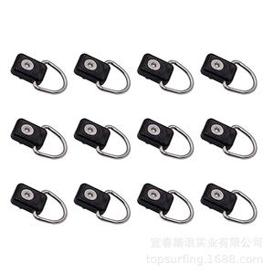 Anneau en D pour kayak avec vis et boucle de corde élastique pour remplacement et réparation, quincaillerie marine en plastique - Product Image 4