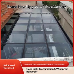Công ty mái hiên nhiều lớp kính sunroom phòng kính thép không gỉ hợp kim nhôm kính cường lực ánh sáng thiết kế sang trọng Trung Quốc - Product Image 3
