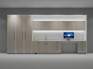 Sistema Modular de Gabinetes de Almacenamiento Clínico con Fregadero Integrado y Escritorio para Computadora para Sala de Consulta Hospitalaria - Product Image 3