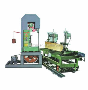 Sierra de cinta vertical de madera de 42 pulgadas con carro CNC para carpintería - Product Image 1