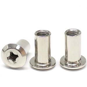 <span class=keywords><strong>Hex</strong></span> <span class=keywords><strong>Phillips</strong></span> kết nối đầu <span class=keywords><strong>Nut</strong></span> Thùng hạt M6 Niken thép đinh tán <span class=keywords><strong>Nut</strong></span> đồ nội thất kết nối cap - Product Image 5
