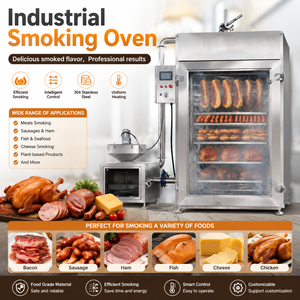 Fumoir industriel électrique CE pour viande, thon et <span class=keywords><strong>jambon</strong></span>, four de cuisson à fumée froide - Product Image 1