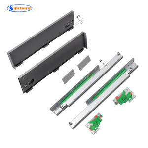 182mm Hauteur Offre Spéciale Silencieux Amortissement Soft Close Tiroir Rail Glissière Tiroir Boîte En Métal - Product Image 4