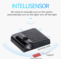 Lumière de bienvenue personnalisée pour porte de voiture sans fil, projecteur LED pour accessoires de voiture, décoration intérieure