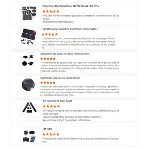 Paneles Solares Pequeños <span class=keywords><strong>Sunpower</strong></span> de 24% de Eficiencia, 125*125, 5w 10w 15w 20w 12v 18v, Sin Barra Colectora Frontal, Módulo de Panel Solar ETFE de Fábrica - Product Image 6