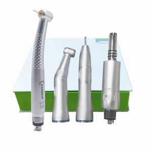 Pieza de mano Dental de alta velocidad con luz Led de 5 luces con generador electrónico que incluye pulverización interna <span class=keywords><strong>Motor</strong></span> de aire de contraángulo Kit de pieza de mano de baja velocidad - Product Image 1