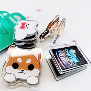Wholesale Custom Acrylic <b>Binder</b> <b>Clip</b> No Mold Fee Transparent Book for Mark Cute Novelty Gifts - Product Image 2