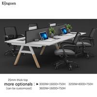 2025 Design moderne bureau modulaire poste de travail bureau à la mode 2 4 6 personnes Table de bureau à la mode Design moderne mobilier de bureau