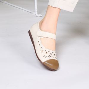 Zapatos Planos Casuales de Alta Calidad para Mujer, Estilo Minimalista, Transpirables, de Cuero PU, con Punta Ancha, Zapatos Descalzos - Product Image 5