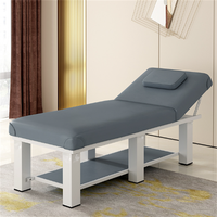 Fauteuil de beauté en cuir noir de haute qualité pour salon, table de massage et lit de soin pour cils