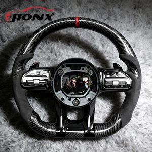 Volant en fibre de carbone pour <span class=keywords><strong>Mercedes</strong></span> Benz <span class=keywords><strong>AMG</strong></span> W204 W205 W211 W203 W212 W176 W213 Cla W210 W124 W177 W221 Vente en gros - Product Image 5