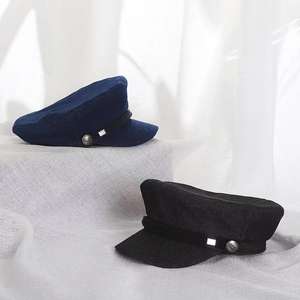 Casquettes pour enfants et bébés, casquettes à visière, chapeaux de journaliste, chapeau de <span class=keywords><strong>marin</strong></span>, casquette plate pour bébé, 51/53 - Product Image 5