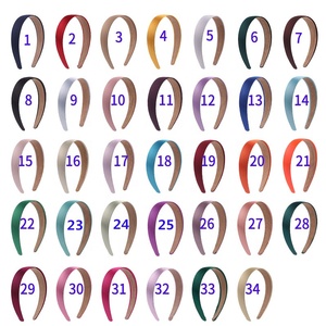 Mio 2.8cm Satin bao phủ cứng Ribbon hairband cho phụ nữ 34 màu sắc trong kho tóc Vòng <span class=keywords><strong>Headband</strong></span> - Product Image 2