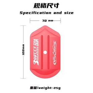 Car Wrapping Tool Polygonal <b>Squeegee</b> 12cm Red And Purple For Color Changing Film Body Application - Product Image 3