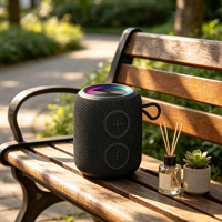 Mini-enceinte sans fil TWS RGB V5.3 étanche IPX7 avec micro intégré pour ordinateur et téléphone portable – Vente en gros audio