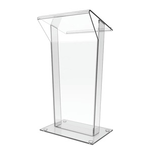 Pupitres d'église modernes en acrylique transparent de haute qualité, sur mesure, vente en gros, pour écoles et églises - Product Image 3