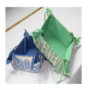 Paniers de rangement pratiques et durables en toile de coton 100 %, écologiques, organisateurs polyvalents pour la maison - Product Image 2