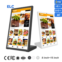 Tablette PC de commande pour restaurant 15,6 pouces, NFC en option, tablettes de table en forme de L, menu Android 15, 4+64 Go, 250 nits pour kiosque intérieur
