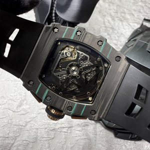 High-end custom 1103 carbon fiber <b>automatic</b> <b>chronograph</b> movement luminous waterproof men's business sports mechanical watch - Product Image 5
