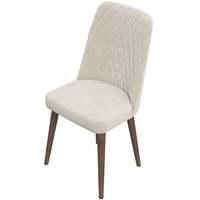 Chaise de salle à manger moderne en velours Katie