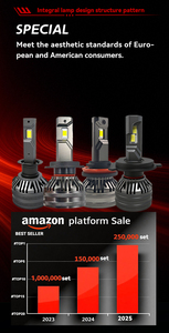 Светодиодные противотуманные фары 90W 24V H9 H8 HB3, двойной луч, 18000LM, CANBUS, 6000K, белый свет, турбоохлаждение, Plug & Play, универсальные, прочные - Product Image 4