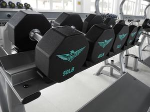 Haltères en uréthane à tête ronde pour salle de sport, 5-150 LBS, <span class=keywords><strong>2</strong></span>,5-55 <span class=keywords><strong>KGS</strong></span> - Product Image 6