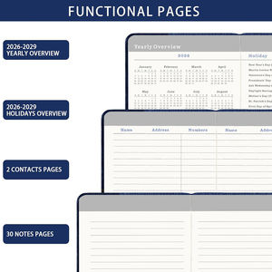 Planificateur de gestion du temps écologique à spirale A5, 365 jours, agenda annuel et hebdomadaire pour le bureau, de haute valeur - Product Image 3