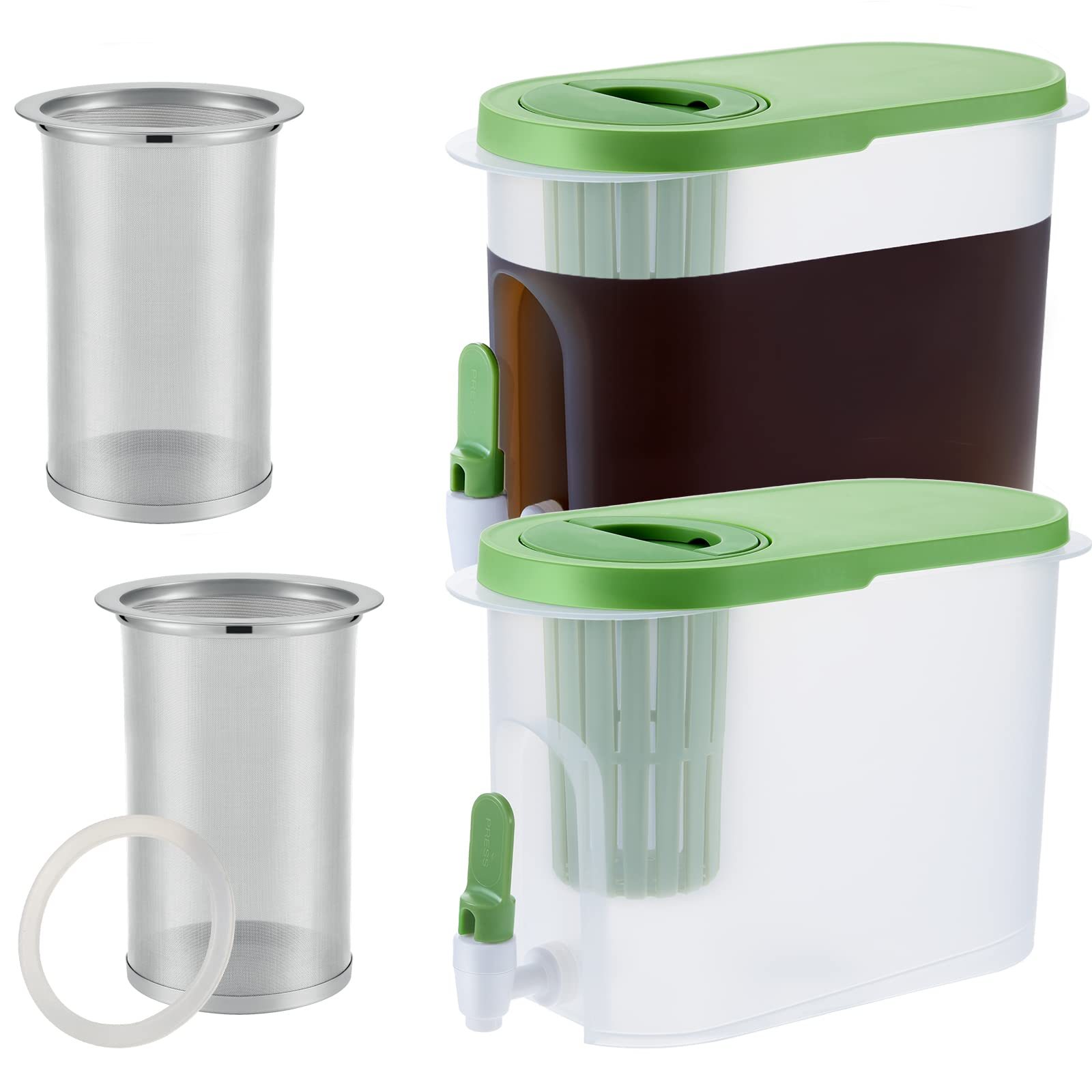 Vert avec filtre en plastique et acier inoxydable