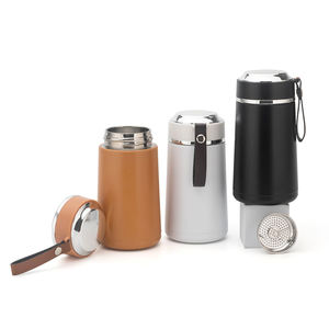 Metal personalizar vaso Termos De Agua gimnasio botella de agua tazas de acero inoxidable para el fabricante de viaje flaco blanco con correa - Product Image 1