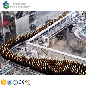 Automatic 3000BPH Glass Bottle Beer Filling Machine Alcohol Wine Liquid Beverage Bottling Plant