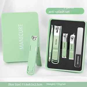 Ensemble de manucure et pédicure professionnel de haute qualité pour la maison, logo personnalisé, <span class=keywords><strong>coupe</strong></span>-<span class=keywords><strong>ongles</strong></span> et <span class=keywords><strong>coupe</strong></span>-<span class=keywords><strong>ongles</strong></span> en acier inoxydable complet dans une boîte pour hommes et femmes - Product Image 5