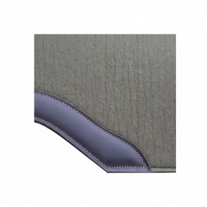 High Quality Butterfly Design Woolen <b>Felt</b> Saddle Pad with 18mm and 25mm <b>Thickness</b> Medium Oil Leather Contour Barrel Racing - Product Image 1