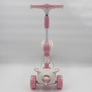 สกู๊ตเตอร์แบบถีบ2-in-1ล้อไฟ LED และแฮนด์จับปรับความสูงได้3ระดับสำหรับเด็กวัยหัดเดิน - Product Image 2